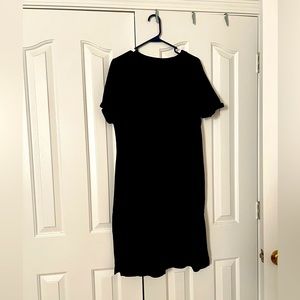 Black midi dress
